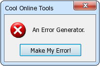 custom error message generator